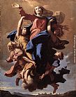 Nicolas Poussin Canvas Paintings - The Assumption of the Virgin